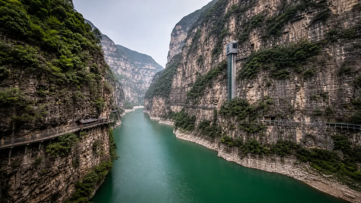Baoquan Tourist Area: A Taihang Canyon Rebuilt for Leisure